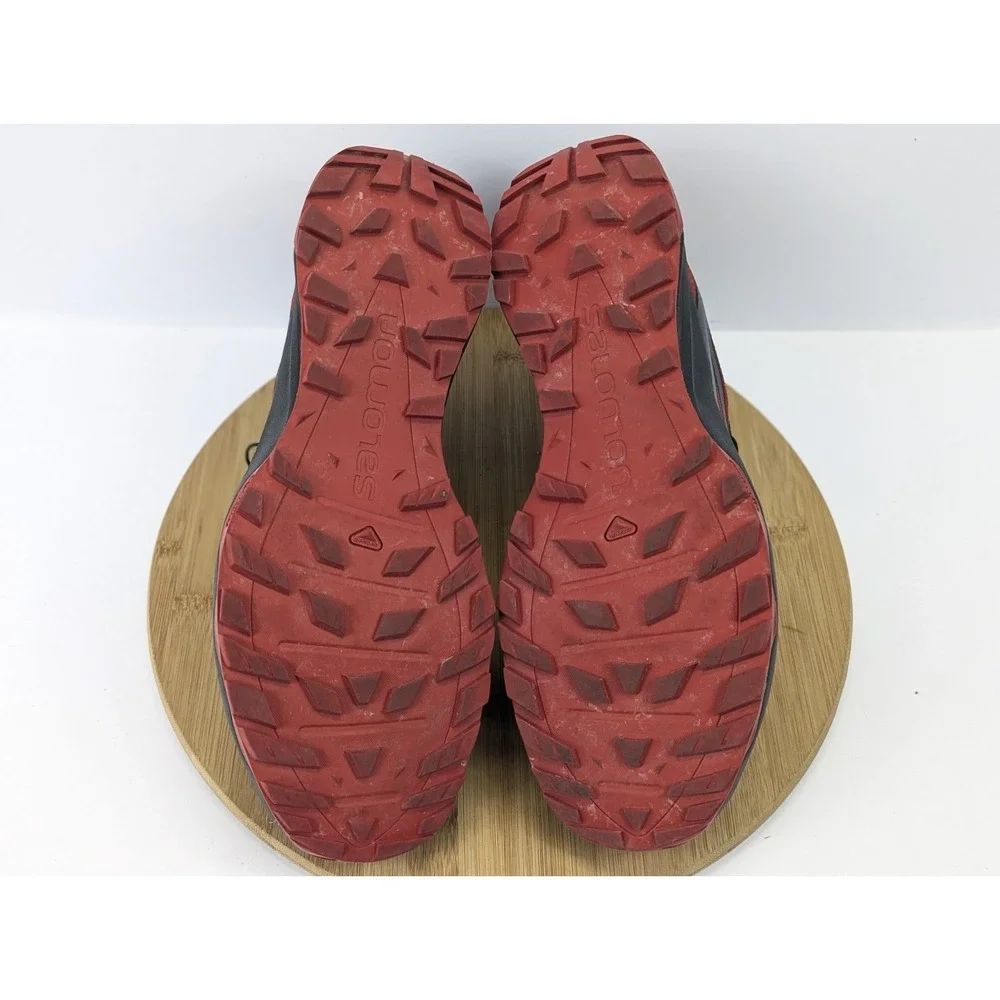 Saloman Hiking Shoes Mens 11.5 Red Black XA Oribi Energy Sneakers Trail Running